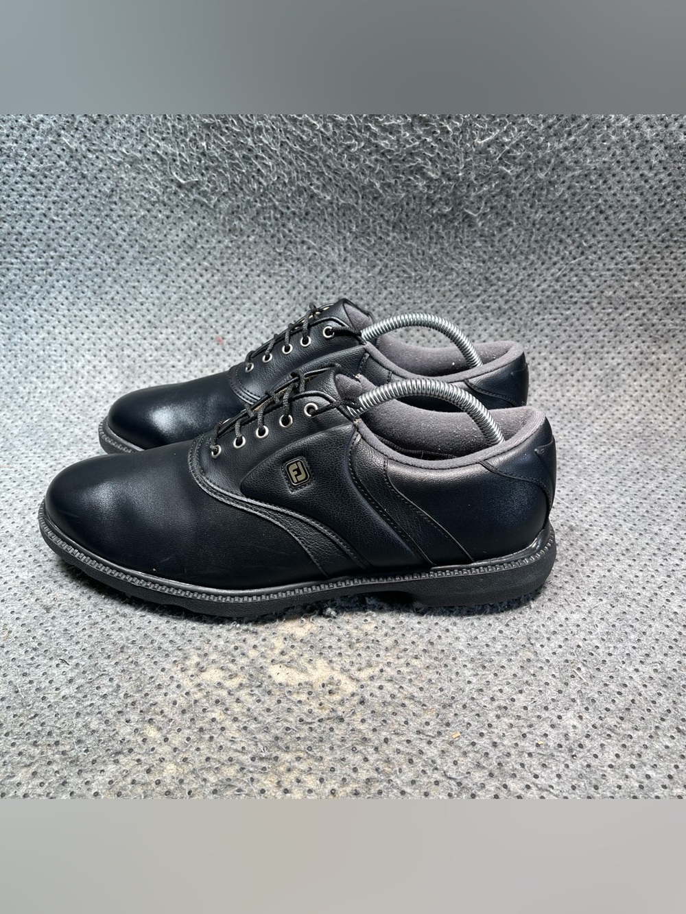 Footjoy FJ Black Leather Model 45331 Golf Shoes Size 9 Men’s